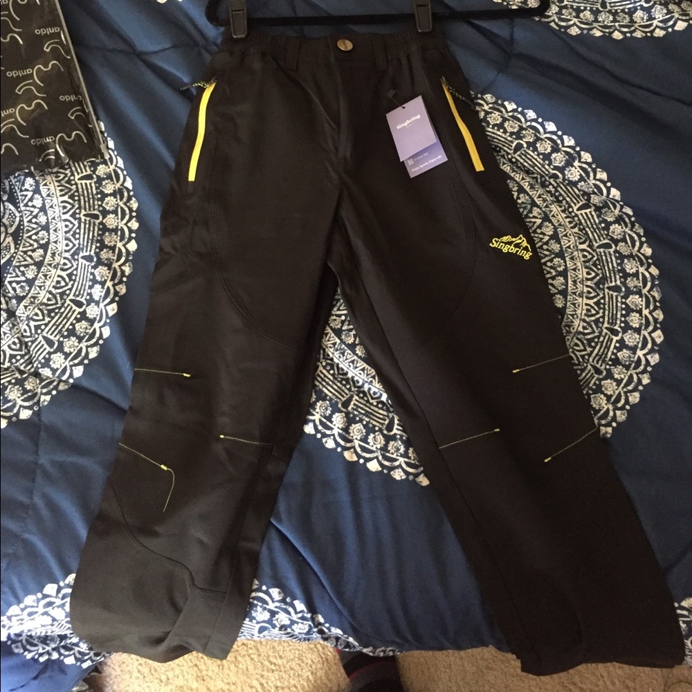 Waterproof hiking pants.