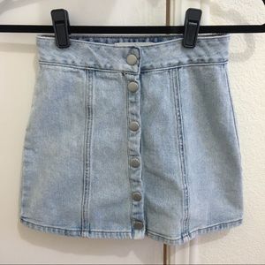 Bullhead denim skirt