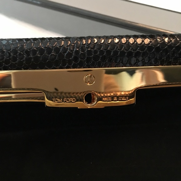 RARE Tom Ford Black Snake East West Clutch - Picture 4 of 8