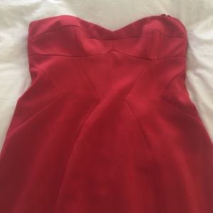 BCBG long red gown