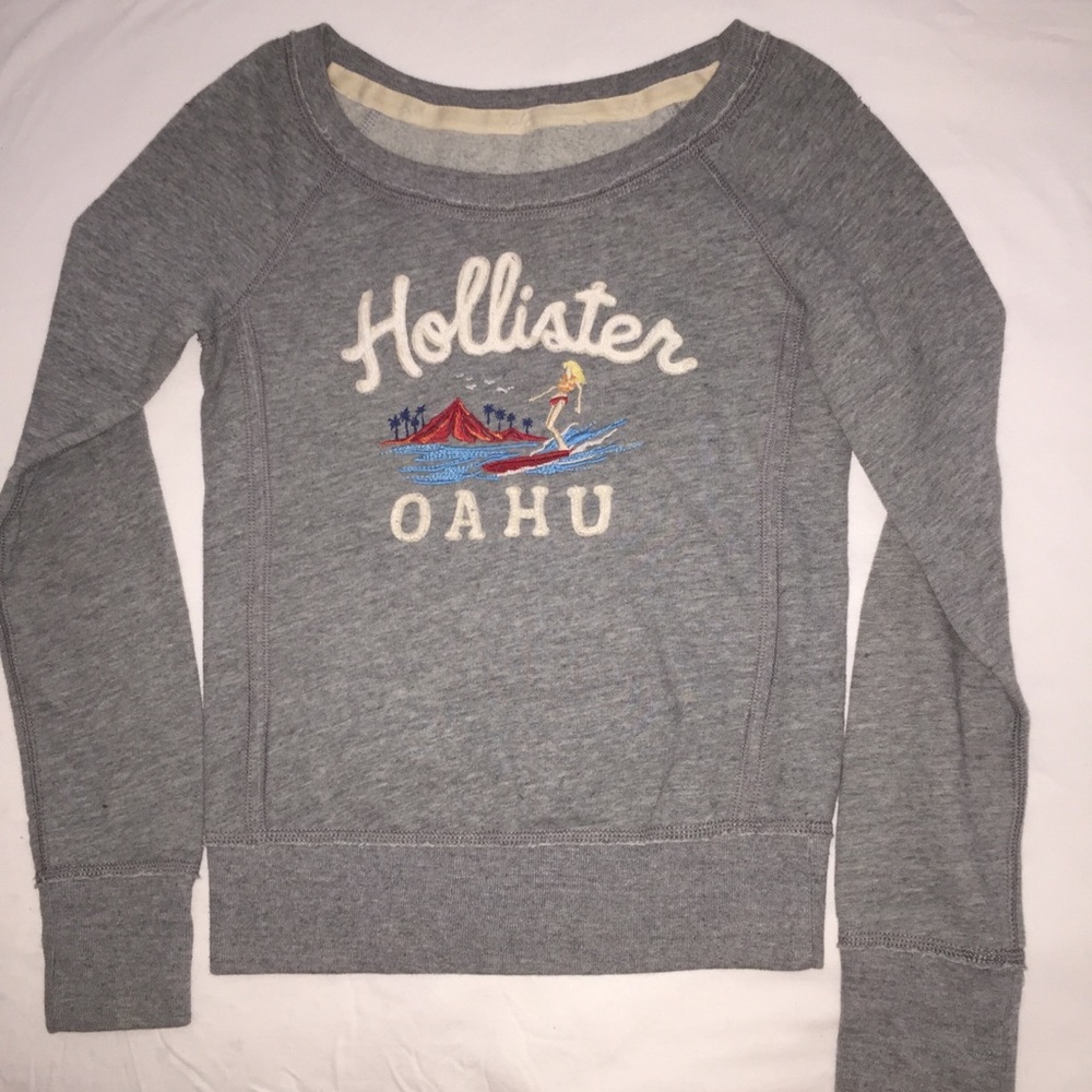 Hollister Oahu Gray Sweatshirt
