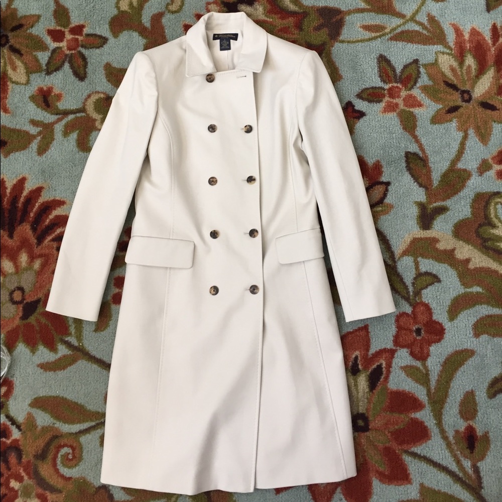 Brooks Brothers Trench in cream color