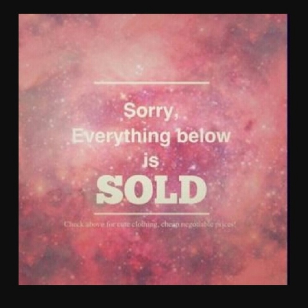 Everything below is sold
