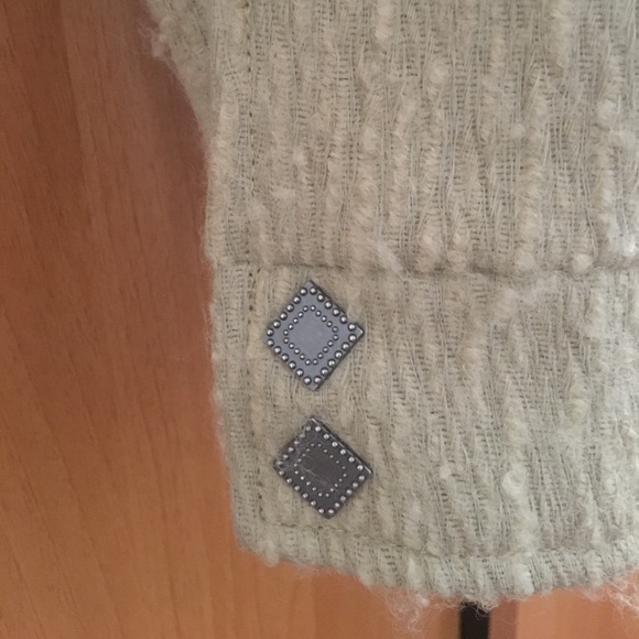 BEAUFILLE WOOL KHAKI WOOL BOUCLE JACKET - Picture 3 of 4