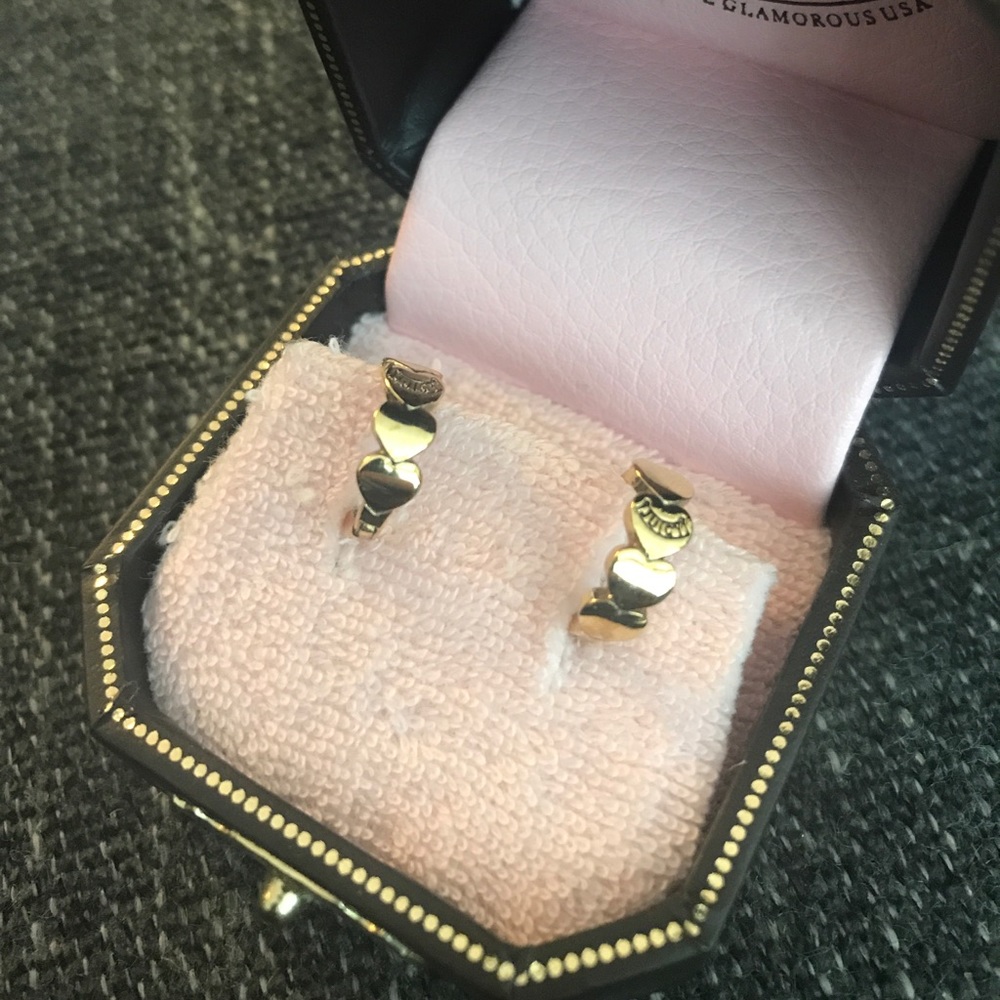 Juicy couture small hoop earrings gold