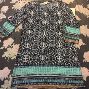 ✨NWT✨Shift dress - navy blue, aqua, mustard