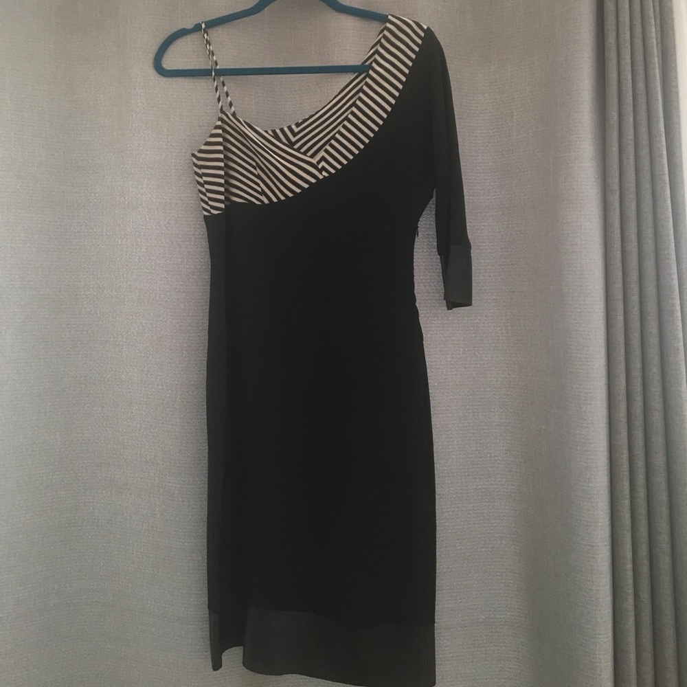 Costume National silk asymmetrical dress sz 4
