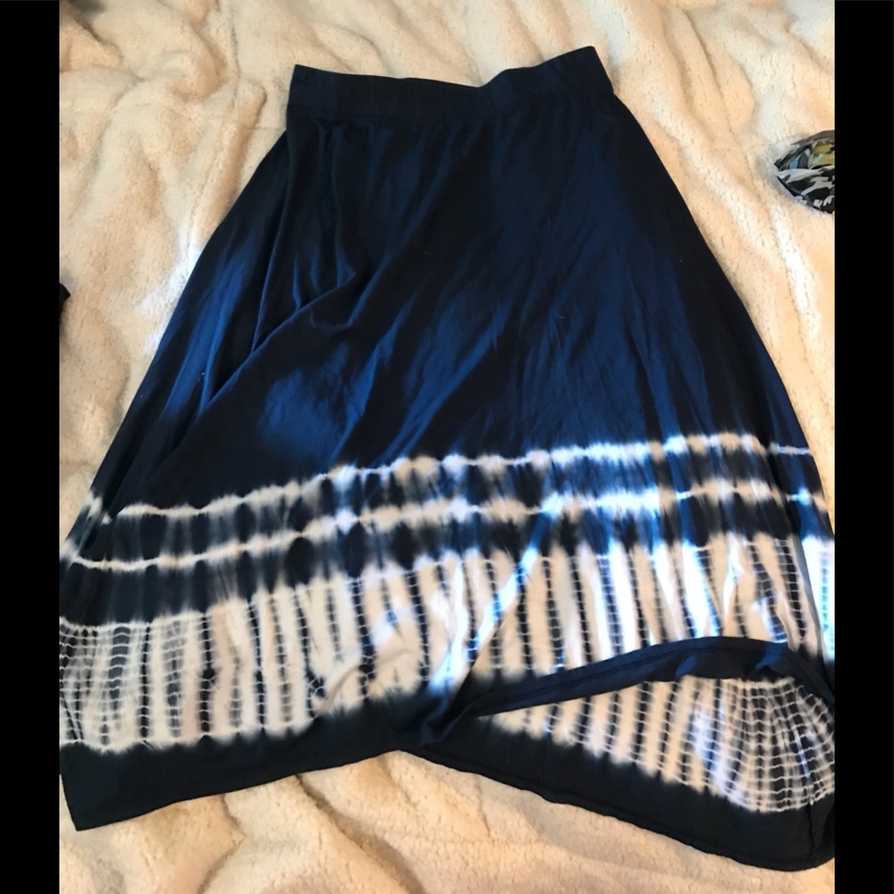 J Jill long cotton tie-dye skirt