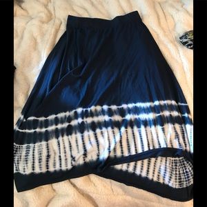 J Jill long cotton tie-dye skirt