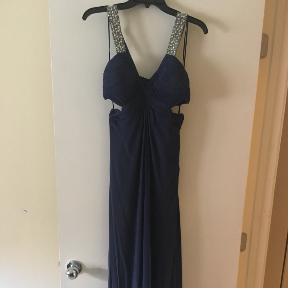 Marc Bower Navy Blue Gown