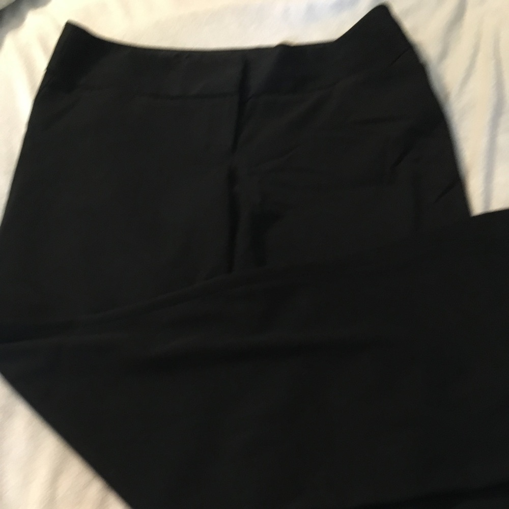 Express brand black wide leg dress pants.