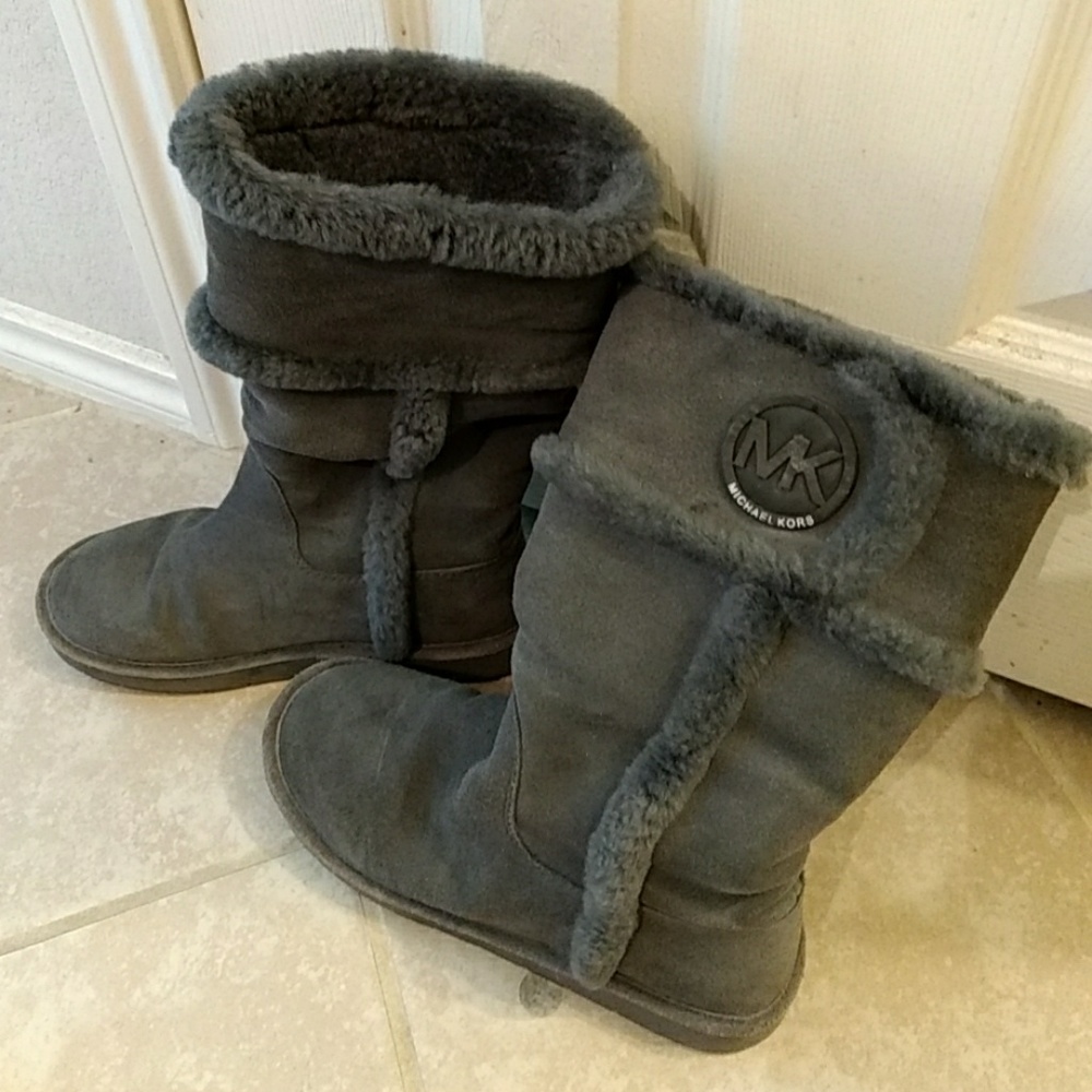 Gray MK insulated boots