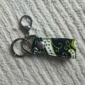Retired Rhythm Blues Pattern Vera Bradley Keychain