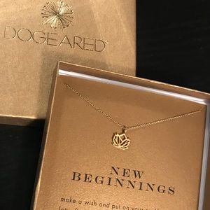 Dogeared New Beginnings Gold Dipped Necklace