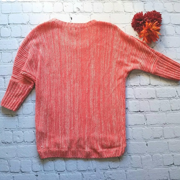 Express 3/4 Sleeve Wool Blend Knit Sweater Sz L - Picture 3 of 6