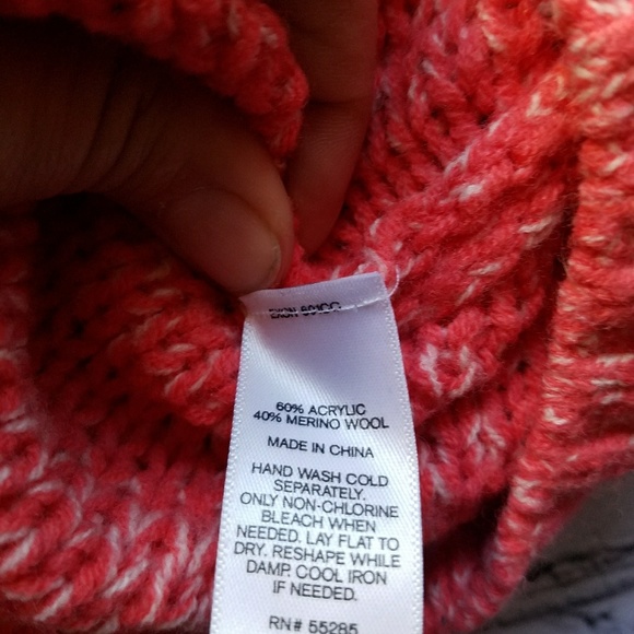 Express 3/4 Sleeve Wool Blend Knit Sweater Sz L - Picture 6 of 6