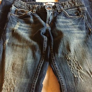 Armani exchange distressed jeans
