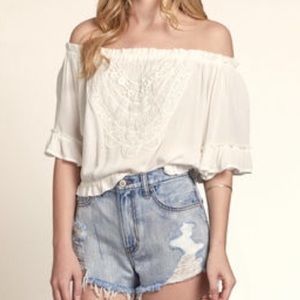 Off the Shoulder Crop Top