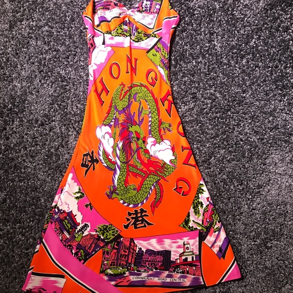 Tibi Green Label Hong Kong Print 100% Silk - Picture 2 of 8