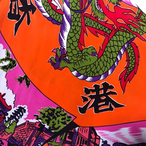 Tibi Green Label Hong Kong Print 100% Silk - Picture 4 of 8