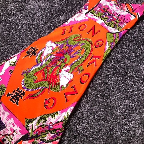 Tibi Green Label Hong Kong Print 100% Silk - Picture 6 of 8