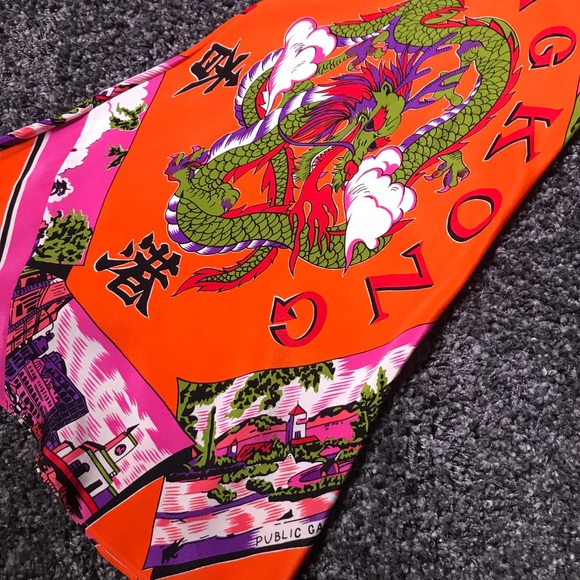 Tibi Green Label Hong Kong Print 100% Silk - Picture 7 of 8