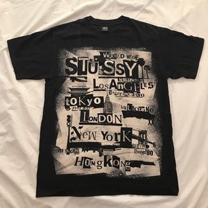 Vintage Stussy newsprint t-shirt