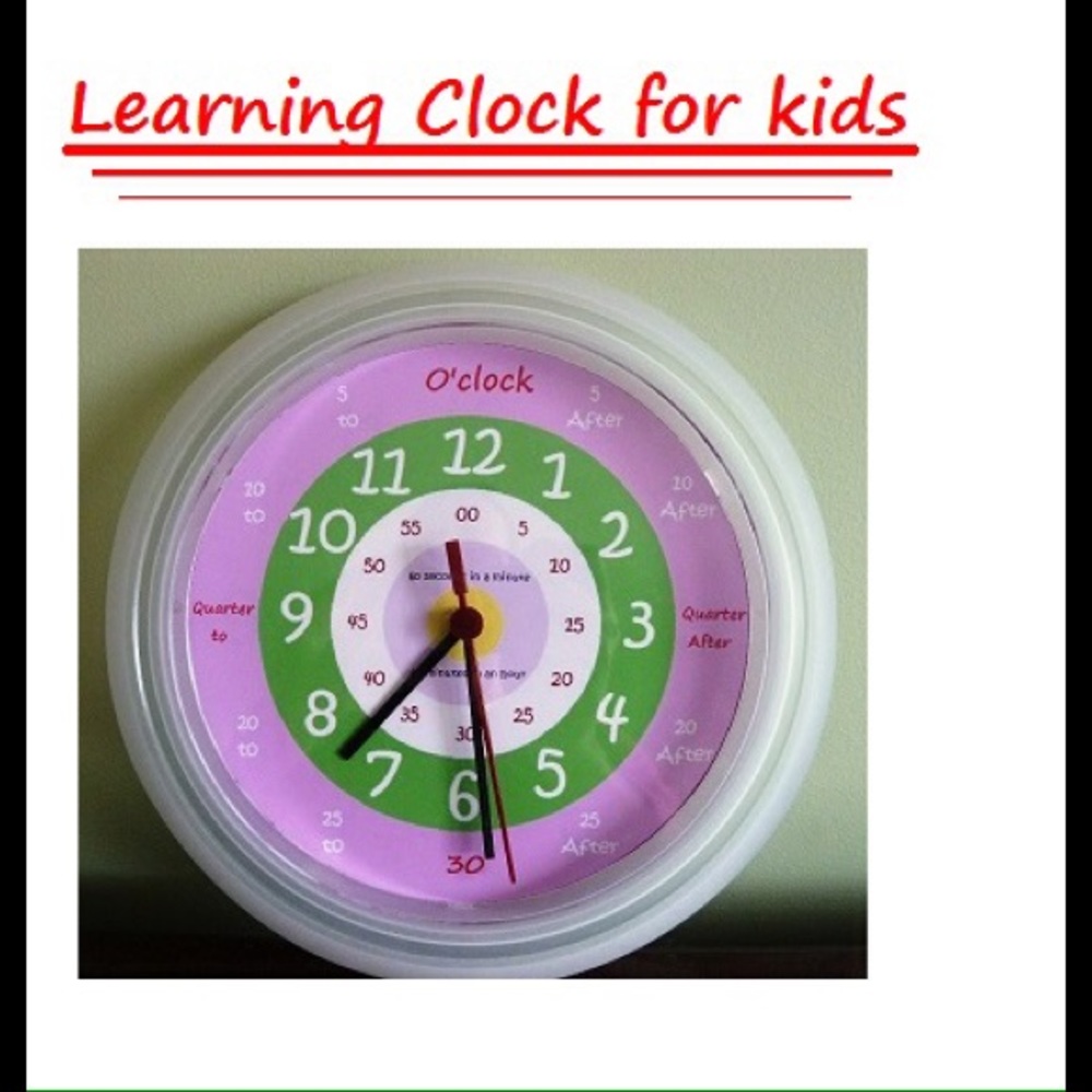 New. Learning clock for kids.