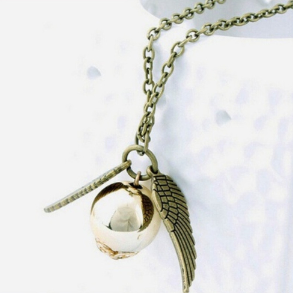 Harry Potter Golden Snitch Necklace