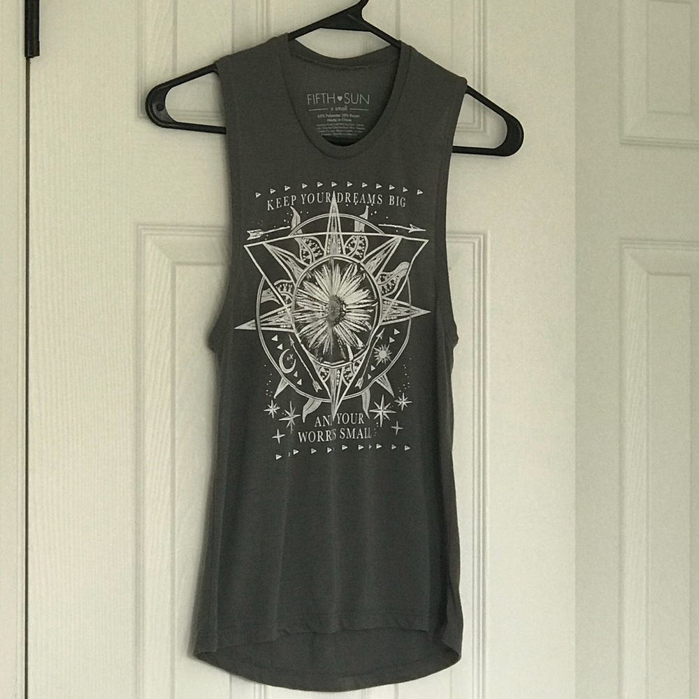 Fifth Sun Grey Tank Top