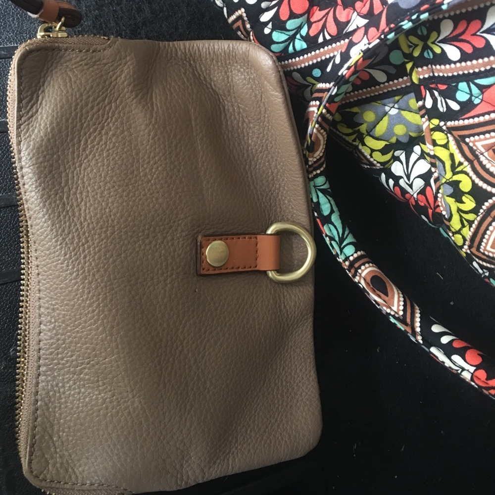 Taupe wristlet