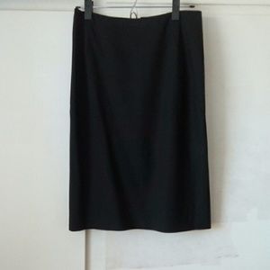 Theory wool black pencil skirt size 2