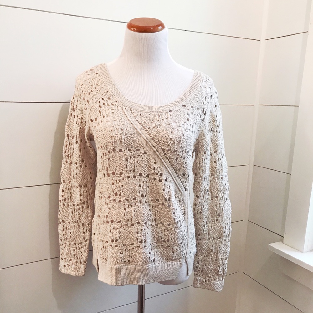 (A) Anthropologie Knitted and Knotted sweater