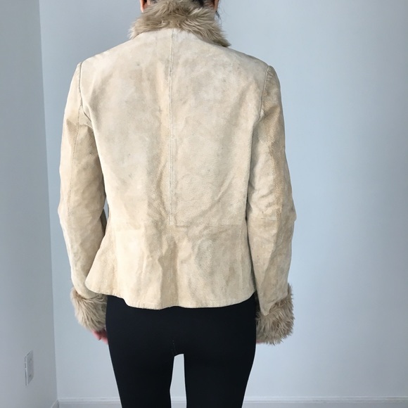 Mango MNG genuine leather faux fur coat - Picture 6 of 8