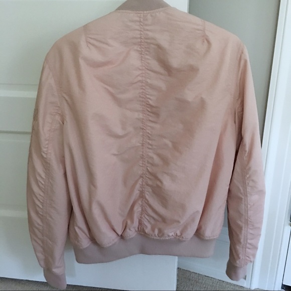 Light Before Dark blush pink w/ rose gold bomber - Picture 3 of 5
