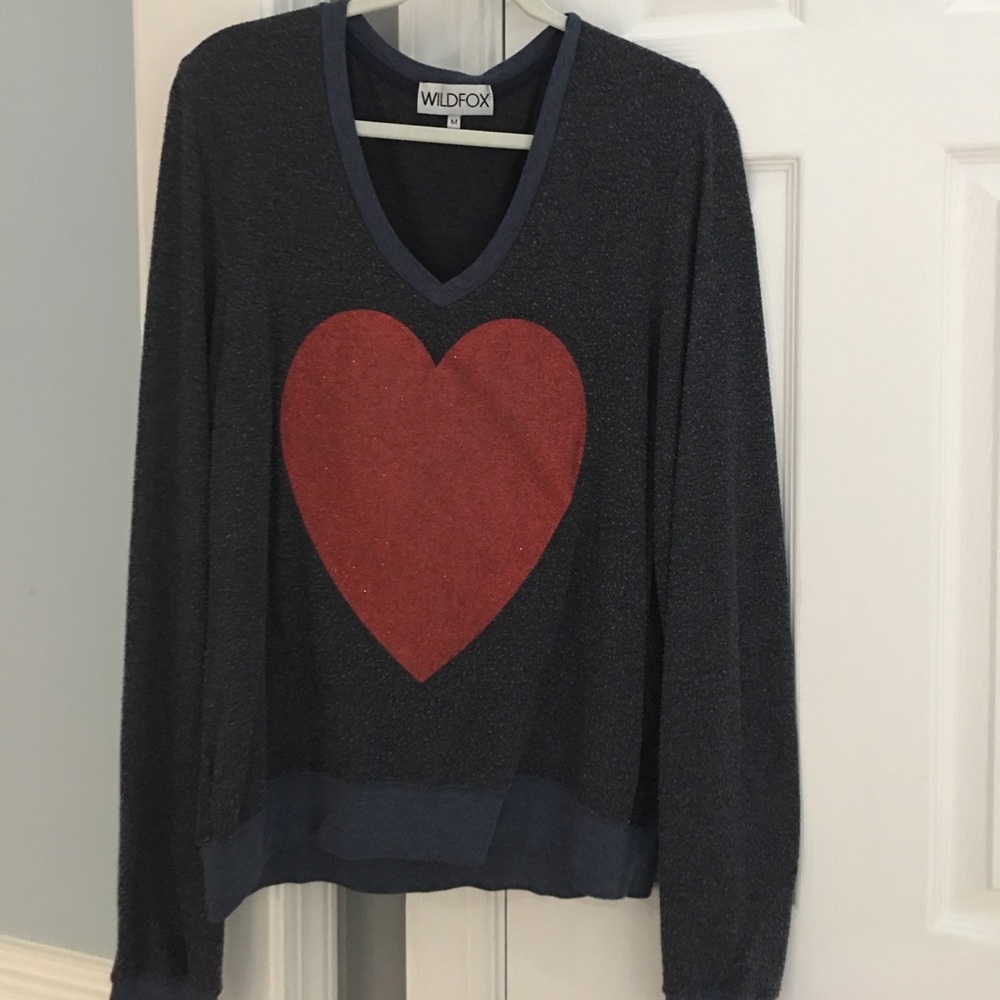 WildFox Heart Sweatshirt.