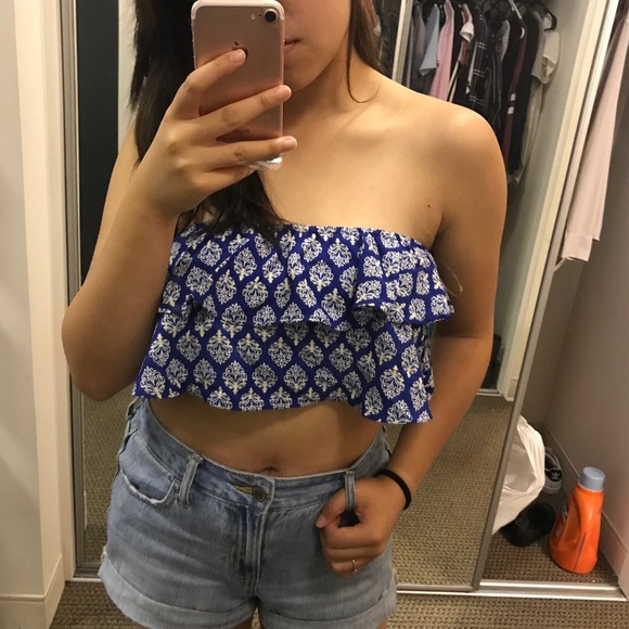 Medallion Print Tube Top - Picture 4 of 5