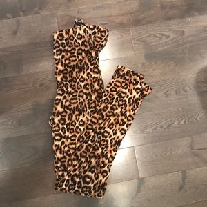 Cheetah print Halloween leggings