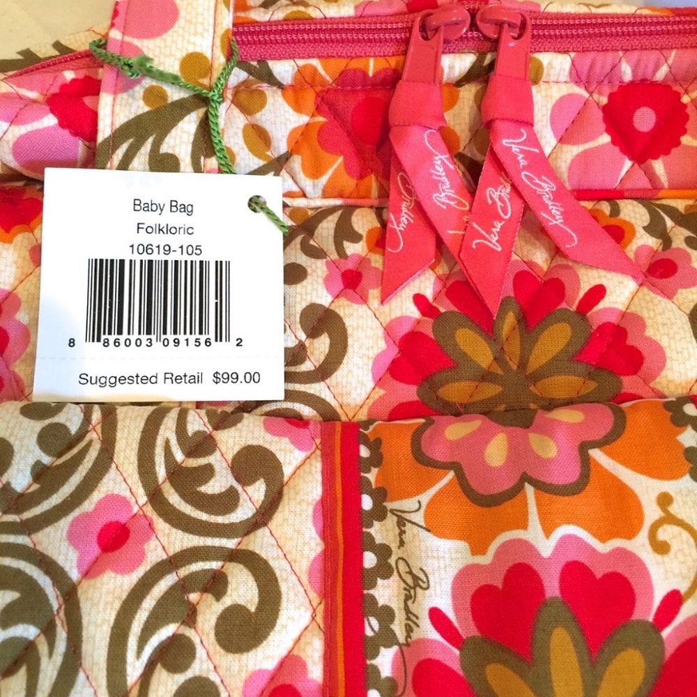 NWT Vera Bradley Baby Bag in Gorgeous Folkloric - Picture 5 of 8