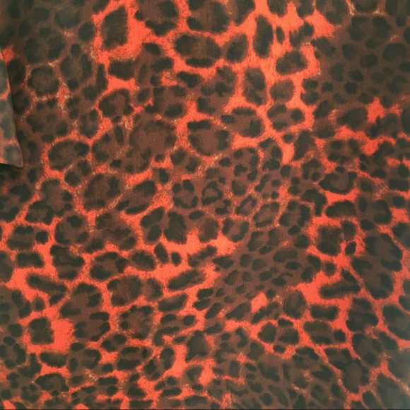 B.B. Dakota Cold Shoulder Animal Print Blouse - Picture 6 of 7