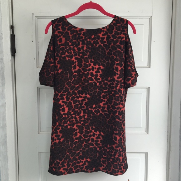 B.B. Dakota Cold Shoulder Animal Print Blouse - Picture 7 of 7