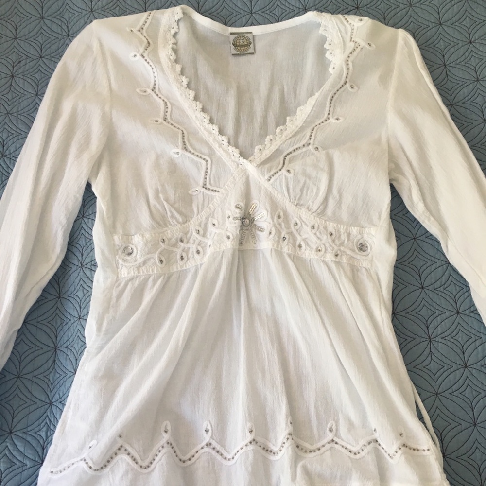 White cotton top