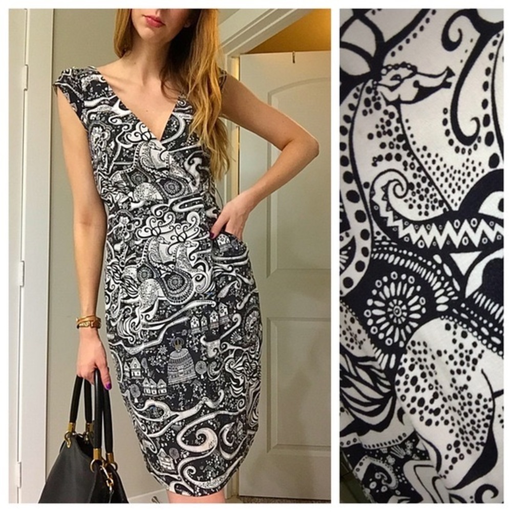 Anthropologie Swirling Villages Dress