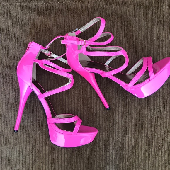 Charlotte Russe Shoes - 💙{2for$15} 9 Pink Strappy Heels