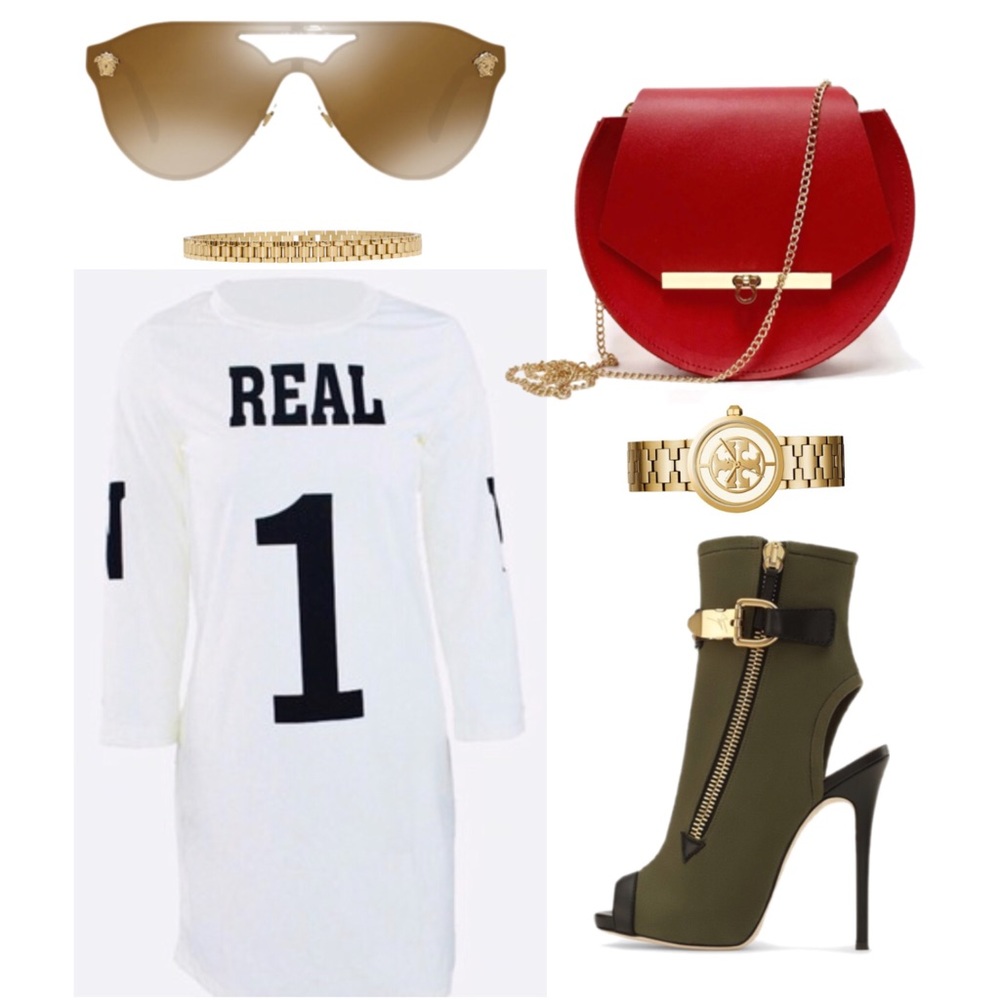 NWOT Fashion Nova Crew Neck Print Dress