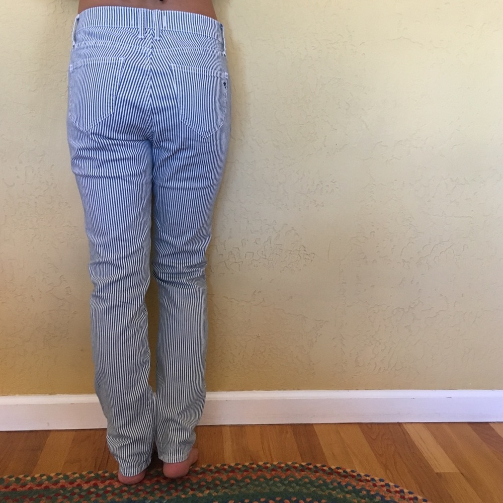 Madewell stripe jeans