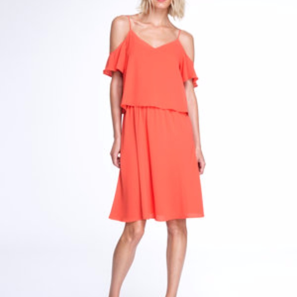 Cooper & Ella Selin Cold Shoulder Midi Dress