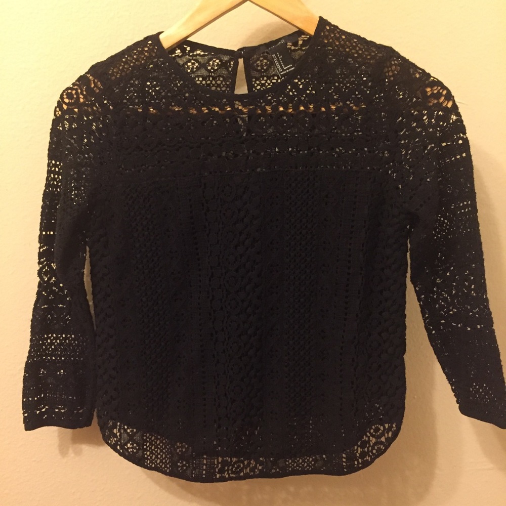 Forever 21 black Lace Top