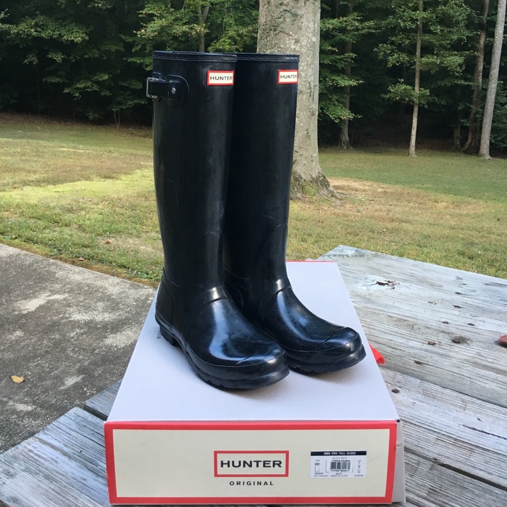 Hunter Original Tall Gloss size 8     FINAL🎉
