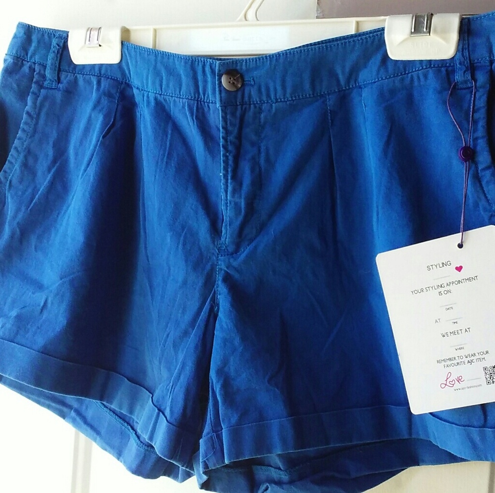 Shorts ladies blue AJC brand size 44eu 14/16 U.S